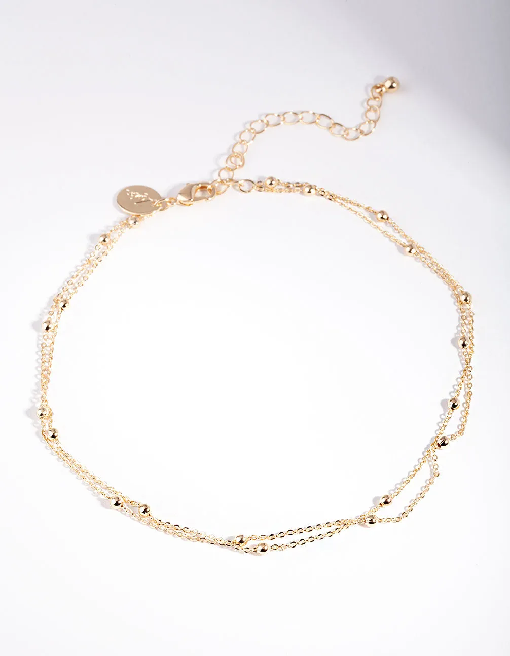 Gold Mini Ball Chain Choker