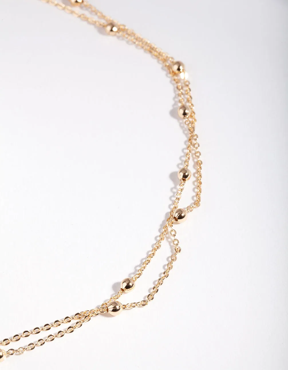 Gold Mini Ball Chain Choker