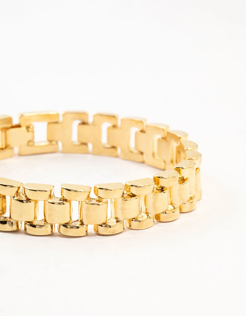 Gold Plated Watch Chain Bracelet