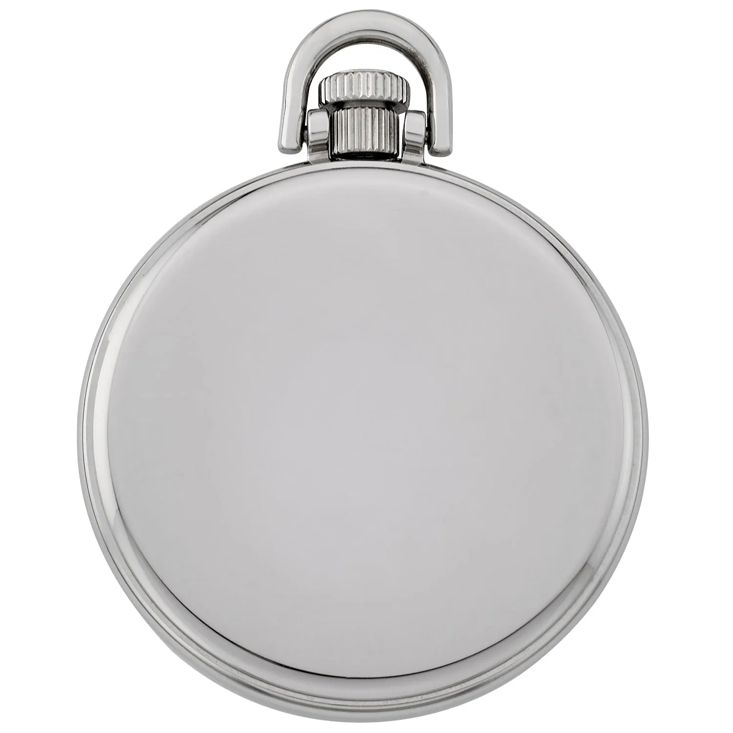 Gotham Men's Stainless Steel Mechanical Hand Wind Railroad Style Pocket Watch # GWC14108SB