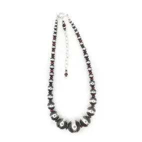 Graduated Navajo Pearl - Purple Spiny Oyster - 16"