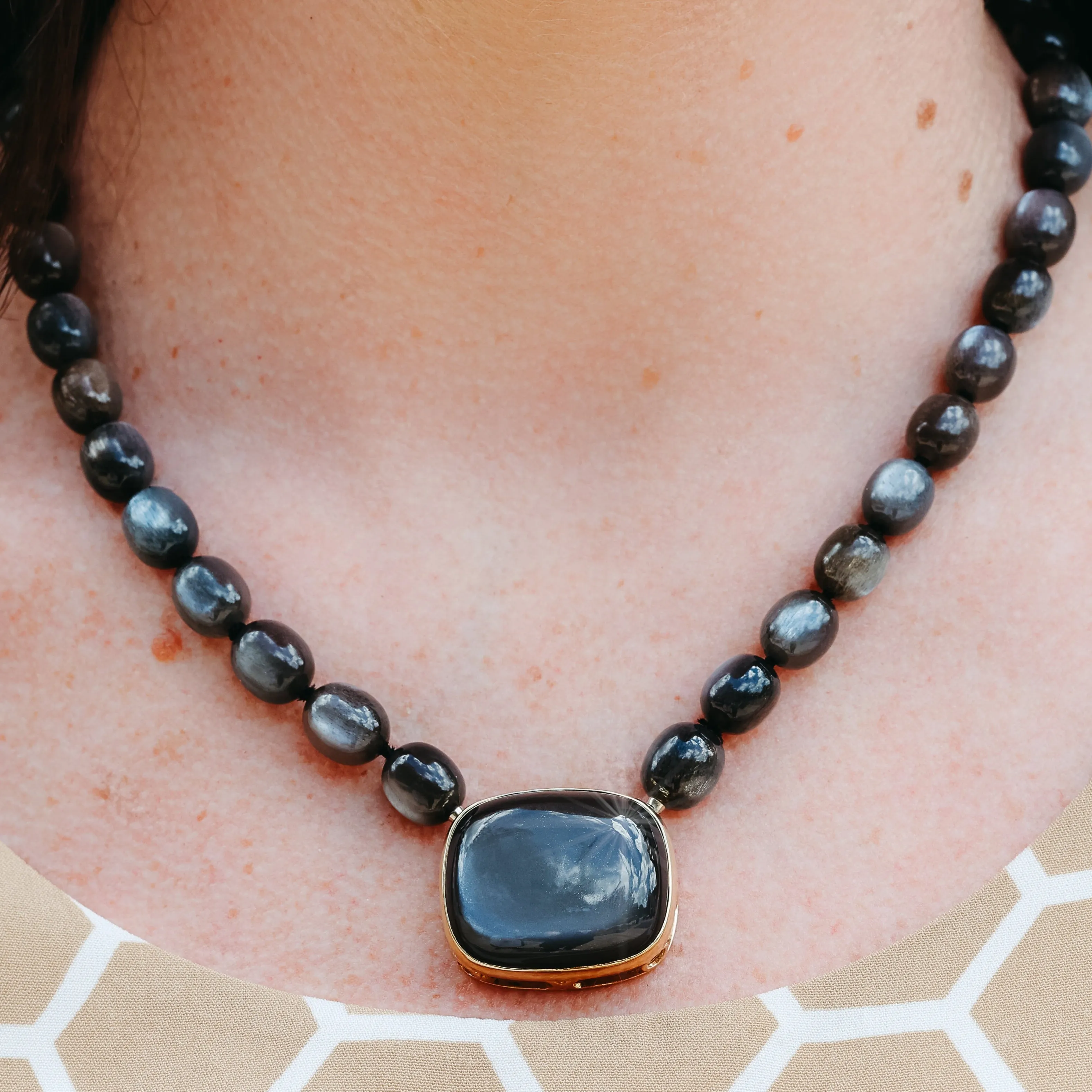 Grey Moonstone Necklace