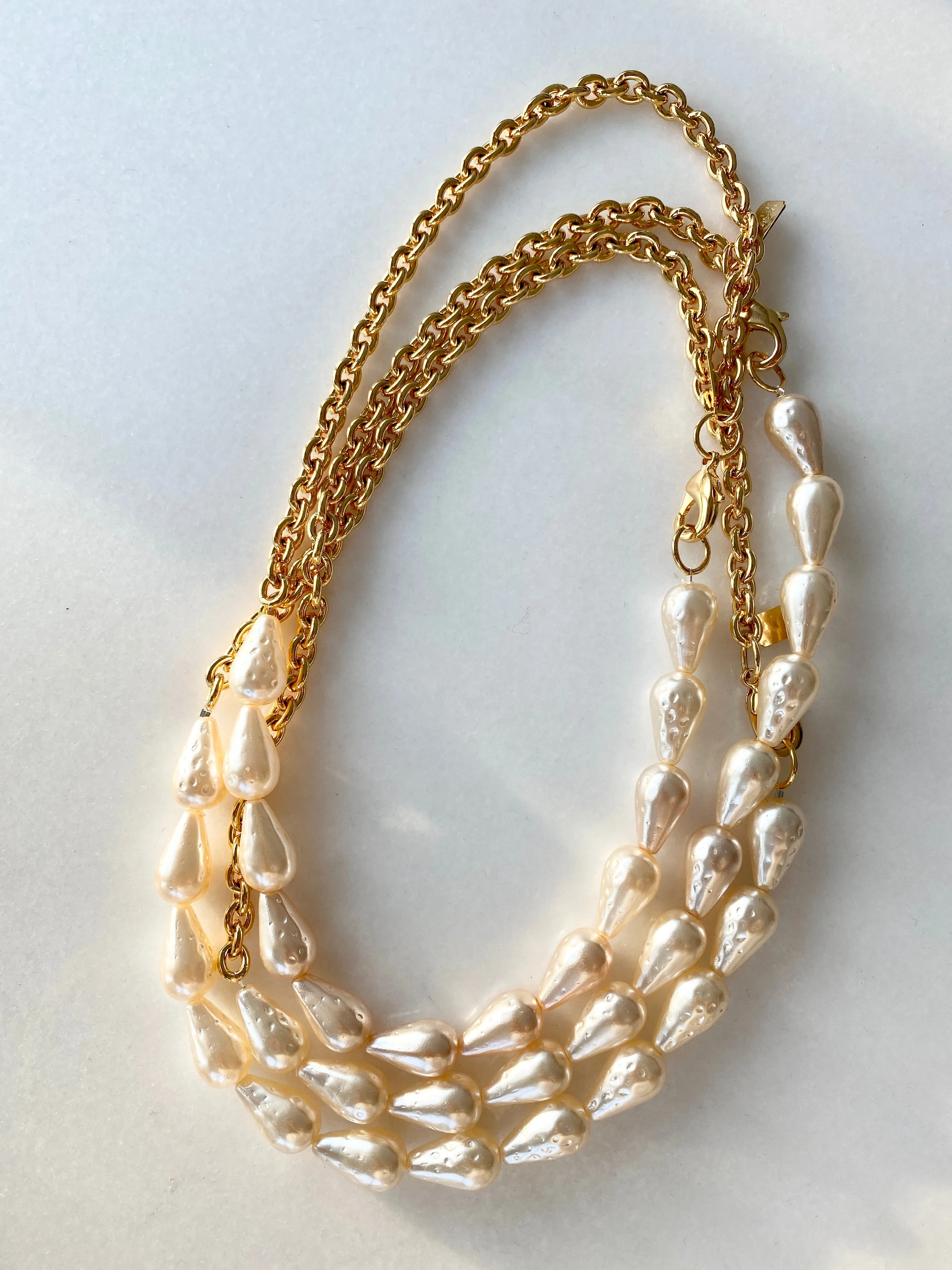 HALF CHAIN PEARL NECKLACE