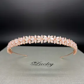 Headband, Bridal, Bridesmaids, Prom, 2-in-1 Versatile Marquise Cut