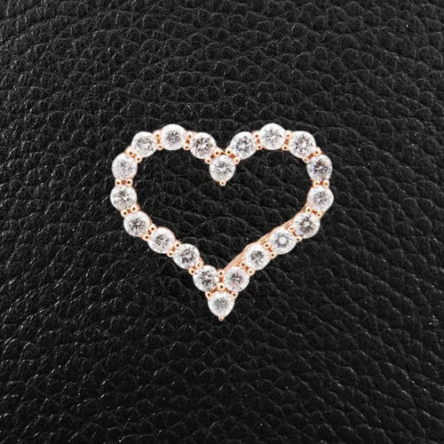 Heart Shaped Diamond Pendant