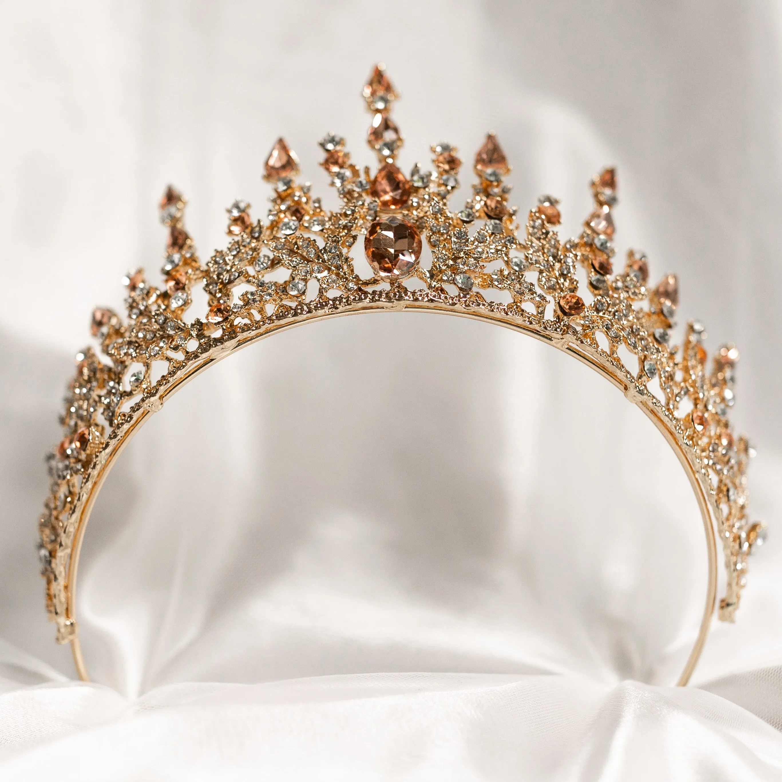 Helena's Tiara in Pink & Gold