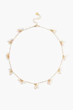 Hila Necklace White Pearl Mix