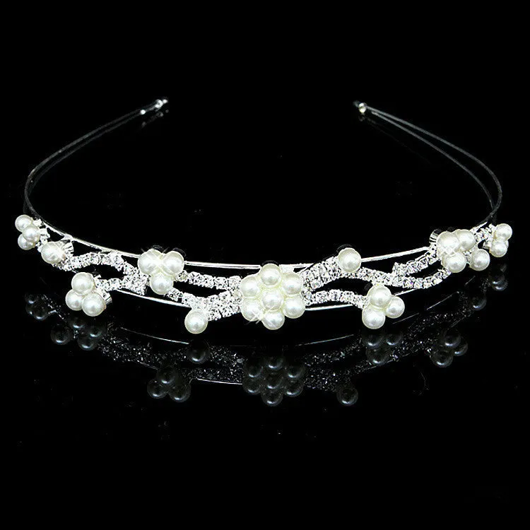 Hot fashion female girl rhinestone crystal Headband bandage on his head Bride Wedding Tiara crown hair hoop accessories