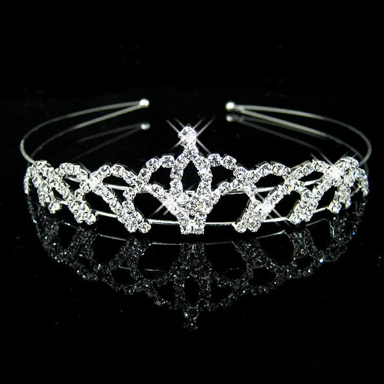 Hot fashion female girl rhinestone crystal Headband bandage on his head Bride Wedding Tiara crown hair hoop accessories