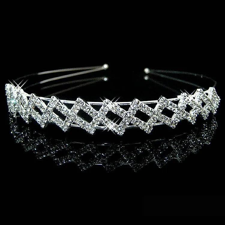 Hot fashion female girl rhinestone crystal Headband bandage on his head Bride Wedding Tiara crown hair hoop accessories