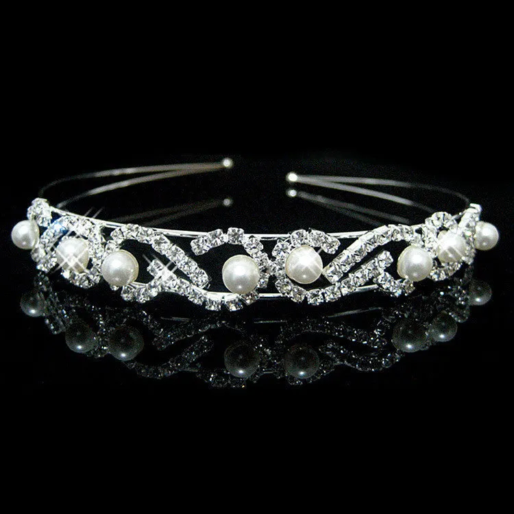 Hot fashion female girl rhinestone crystal Headband bandage on his head Bride Wedding Tiara crown hair hoop accessories