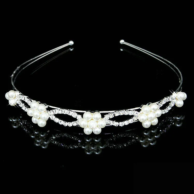 Hot fashion female girl rhinestone crystal Headband bandage on his head Bride Wedding Tiara crown hair hoop accessories