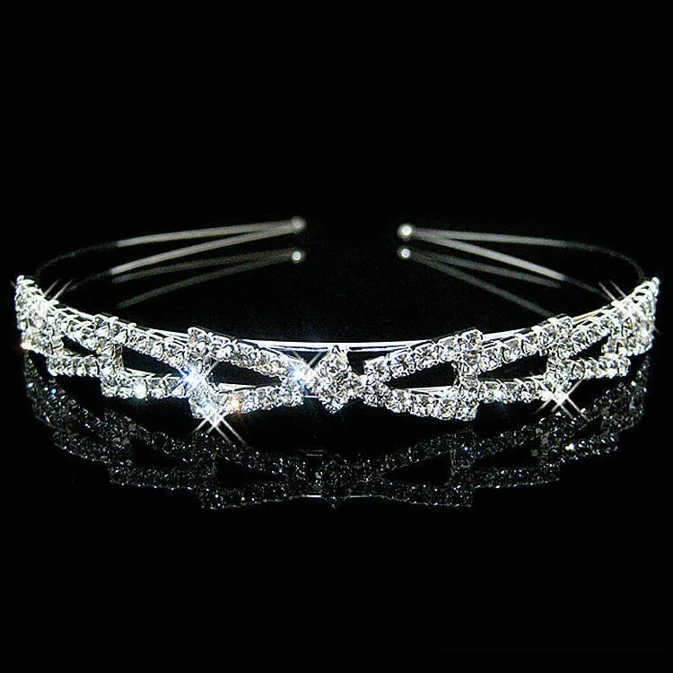 Hot fashion female girl rhinestone crystal Headband bandage on his head Bride Wedding Tiara crown hair hoop accessories