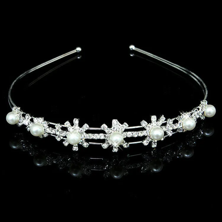 Hot fashion female girl rhinestone crystal Headband bandage on his head Bride Wedding Tiara crown hair hoop accessories