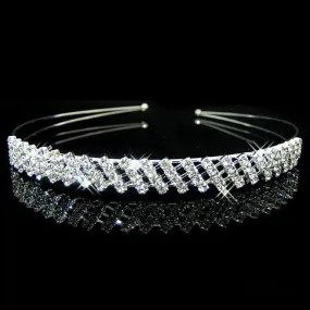 Hot fashion female girl rhinestone crystal Headband bandage on his head Bride Wedding Tiara crown hair hoop accessories