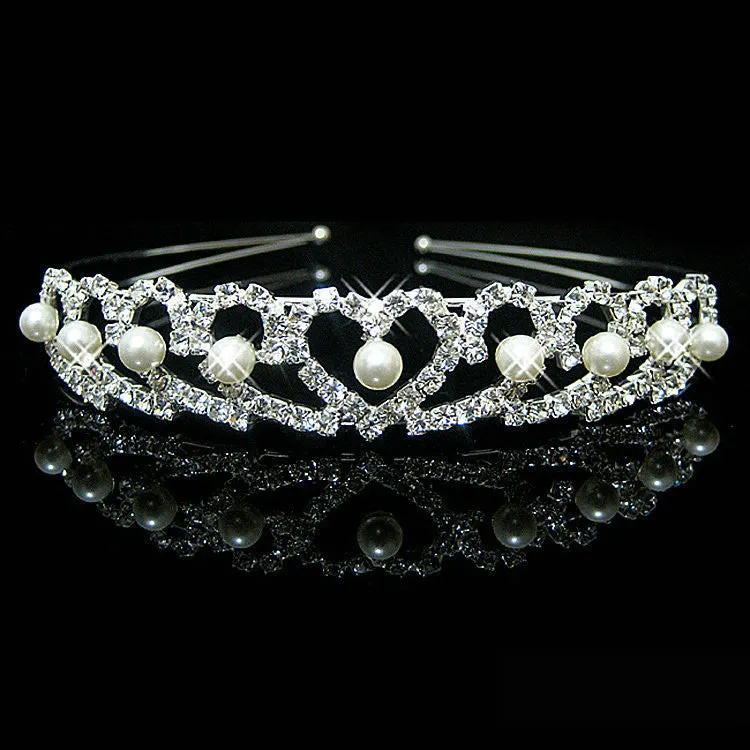 Hot fashion female girl rhinestone crystal Headband bandage on his head Bride Wedding Tiara crown hair hoop accessories