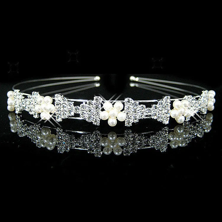 Hot fashion female girl rhinestone crystal Headband bandage on his head Bride Wedding Tiara crown hair hoop accessories