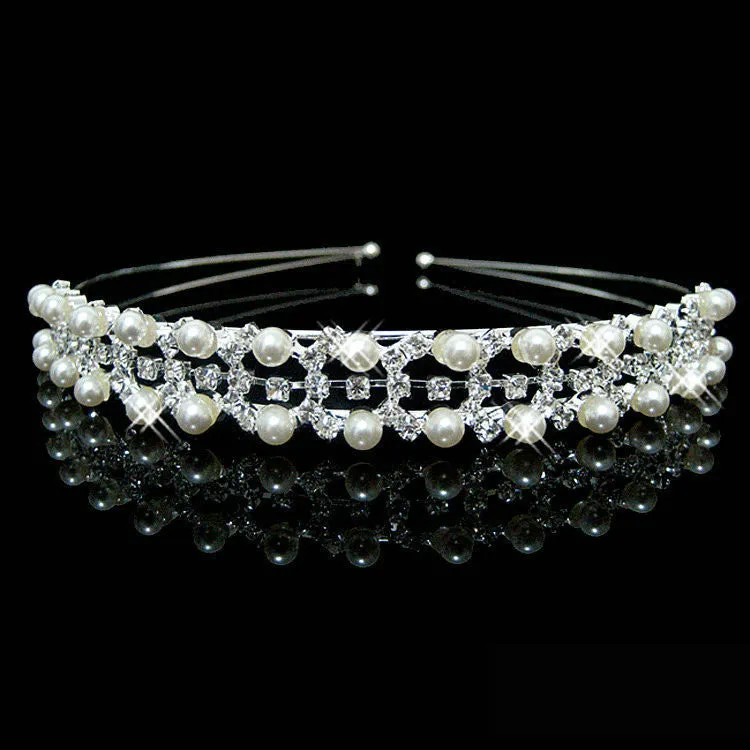 Hot fashion female girl rhinestone crystal Headband bandage on his head Bride Wedding Tiara crown hair hoop accessories