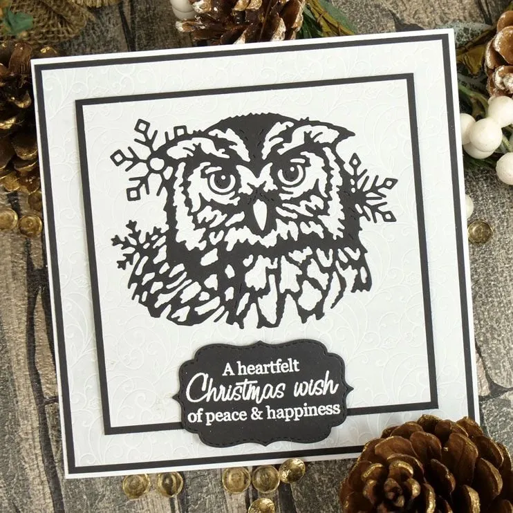 Hunkydory Moonstone Dies - Winter Owl*