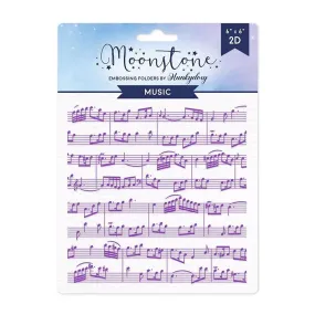 Hunkydory Moonstone Embossing Folder - Music