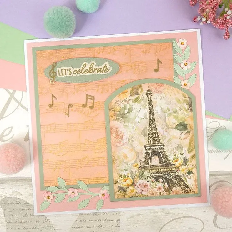 Hunkydory Moonstone Embossing Folder - Music