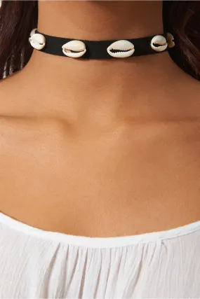 Ibiza Black Shell Choker