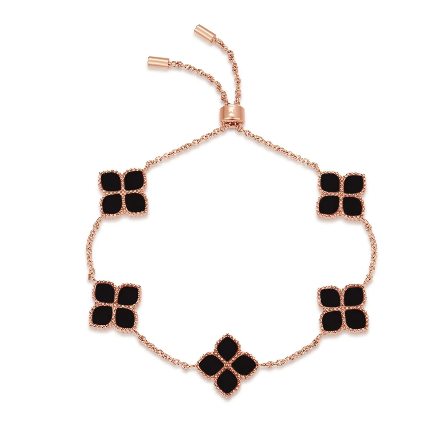 Joory / Choker Black Rose Gold Set