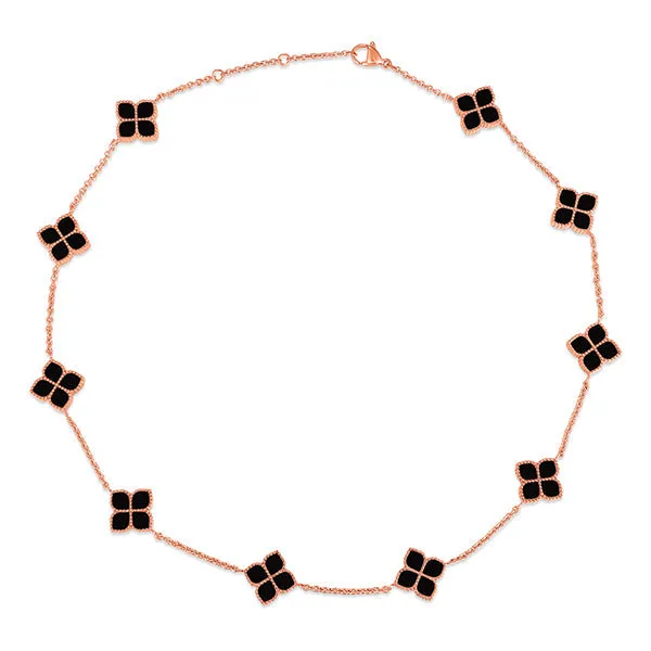 Joory / Choker Black Rose Gold Set