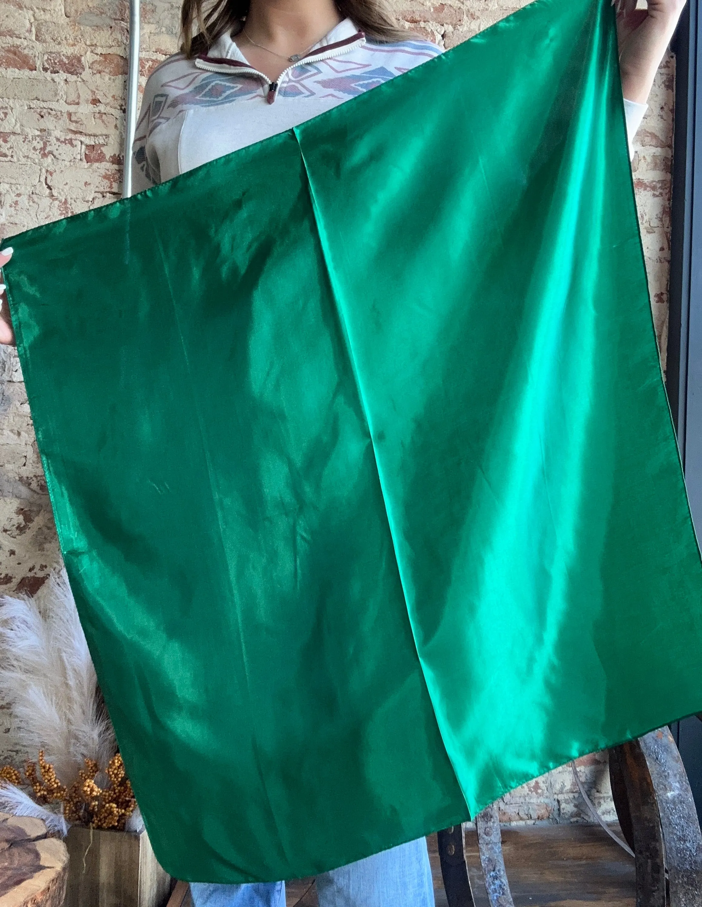 Jordan Solid Green Wild Rag