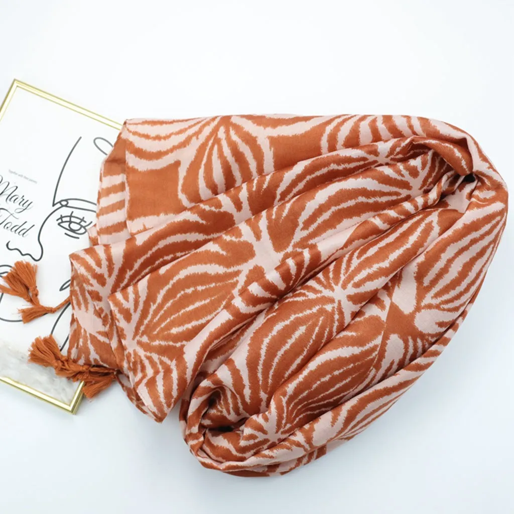 JY230242 Coconut shell printed scarf