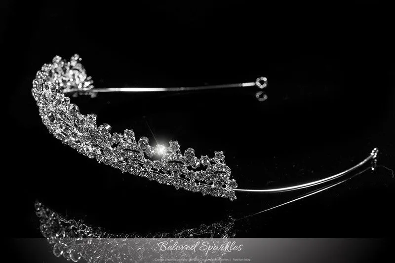 Kandace Classic Crystal Silver Tiara