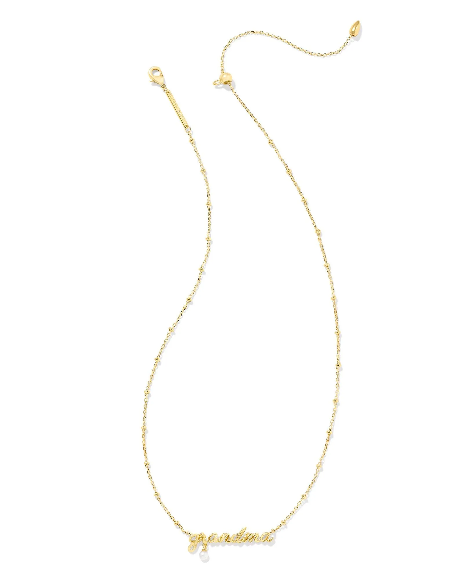 Kendra Scott "Grandma" Script Pendant Necklace