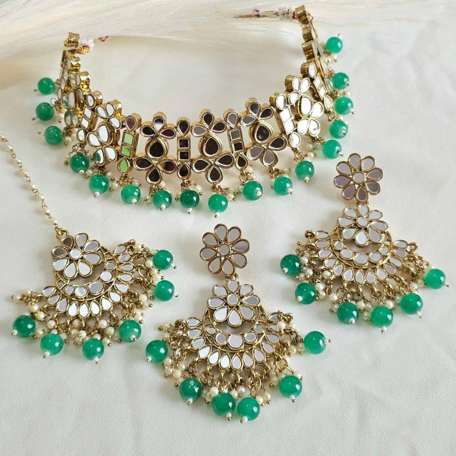 Kiara Mirror Necklace Set