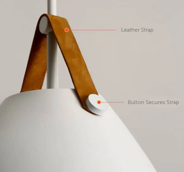 Labeeno Leather Strap Pendant Lamp