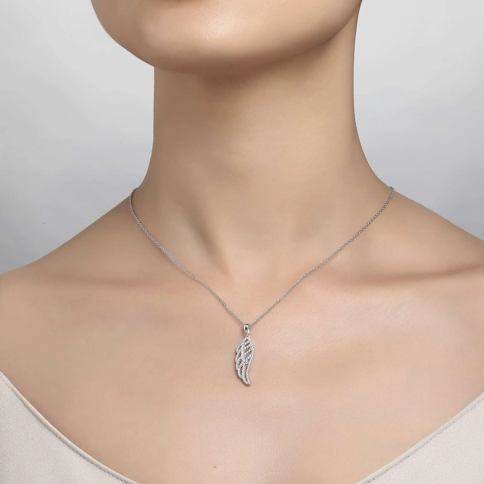 Lafonn Simulated Diamond Angel Wing Pendant