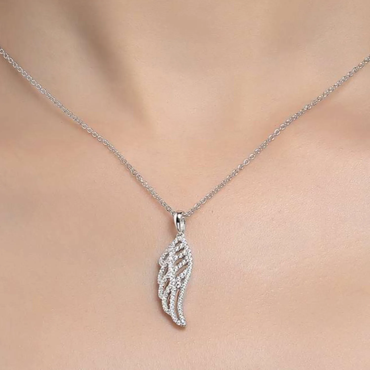 Lafonn Simulated Diamond Angel Wing Pendant