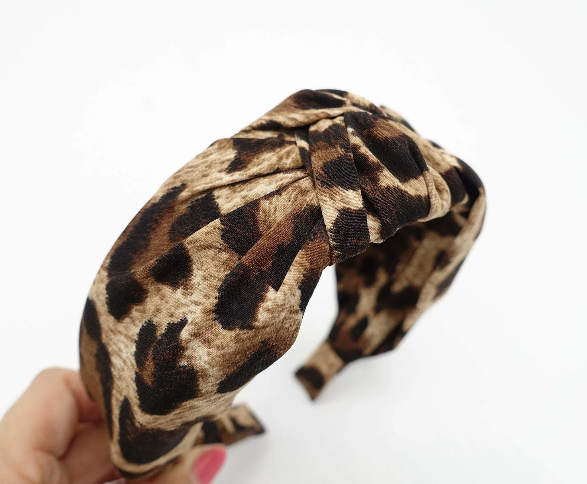 leopard print knotted headband