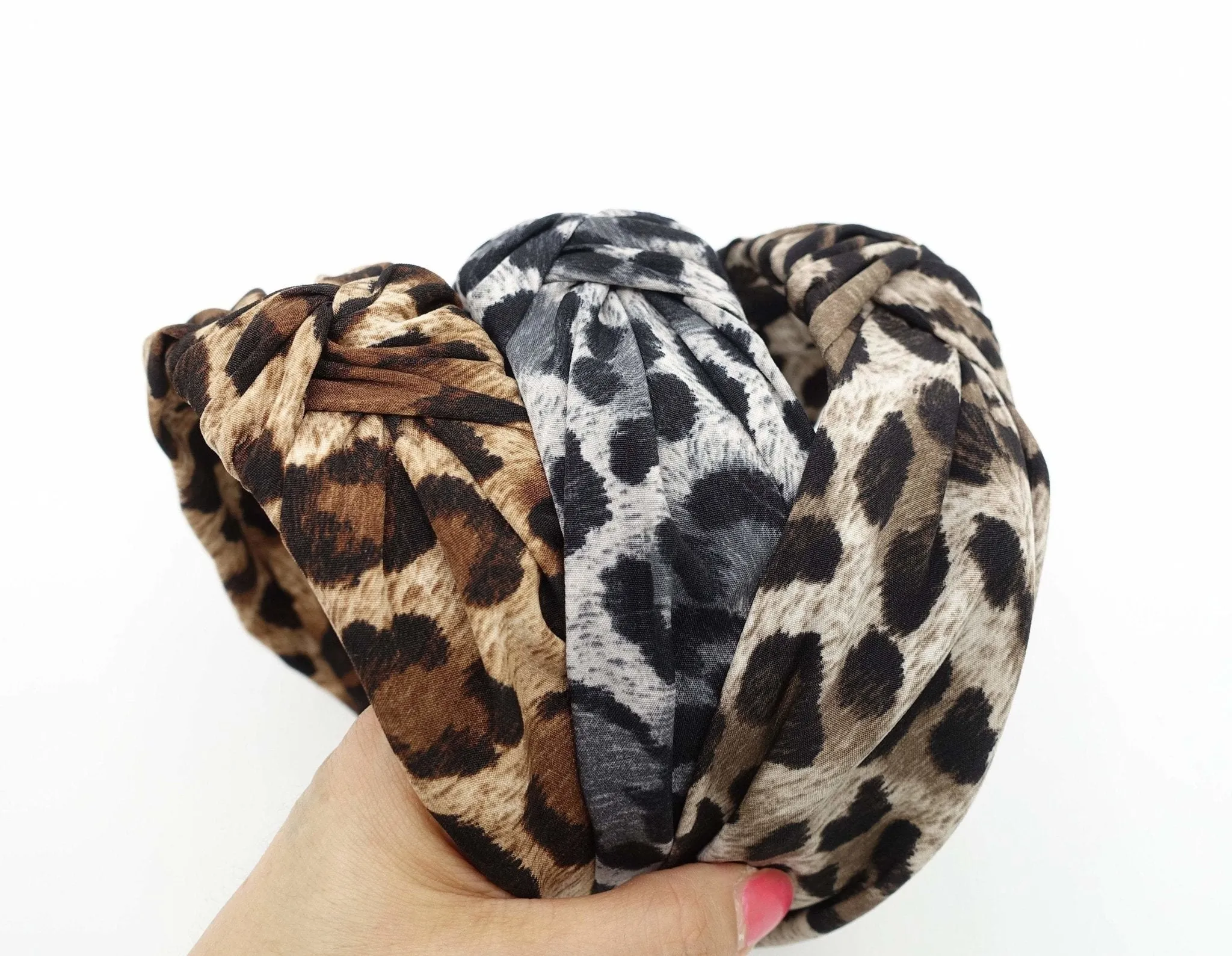 leopard print knotted headband