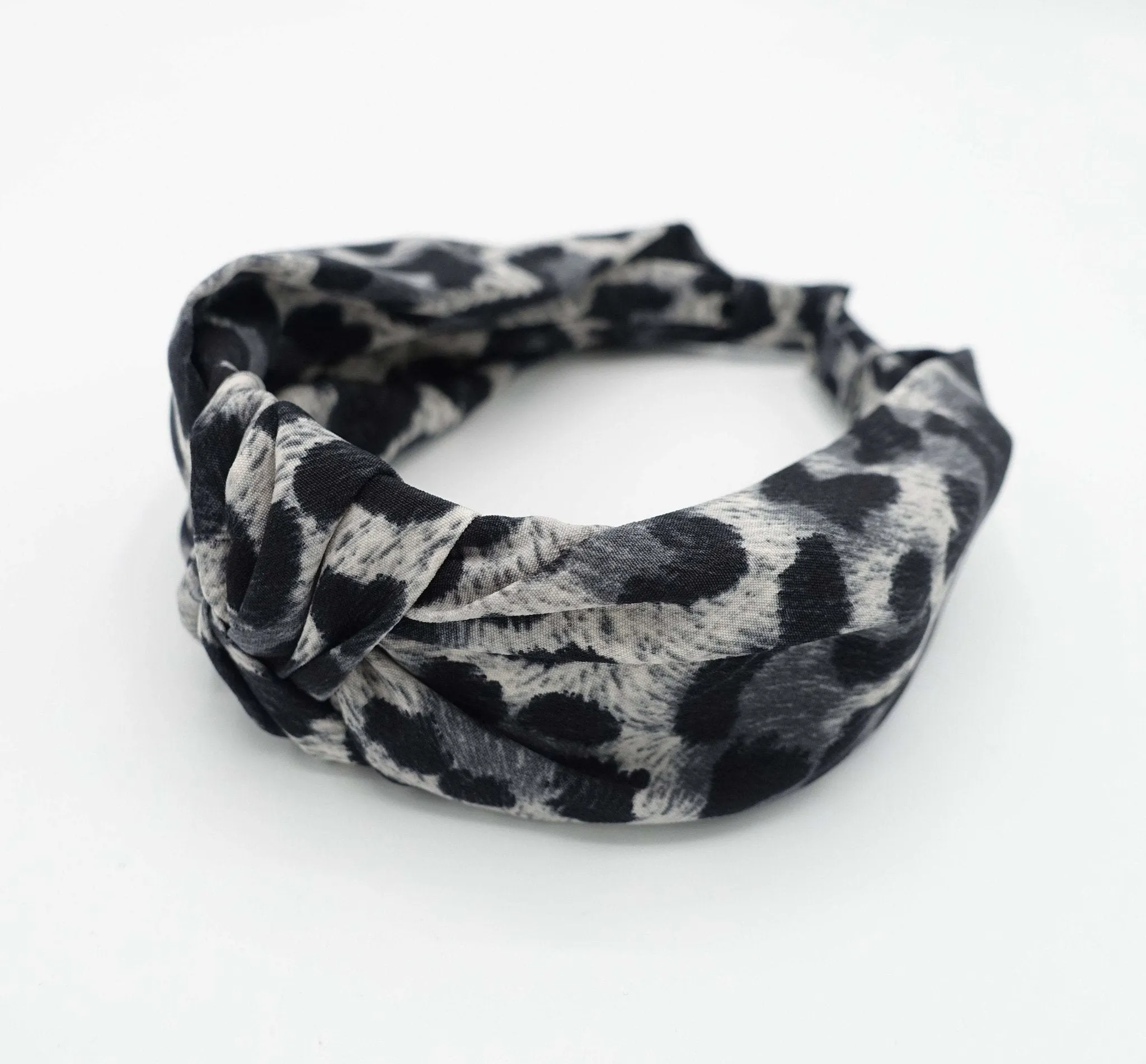 leopard print knotted headband