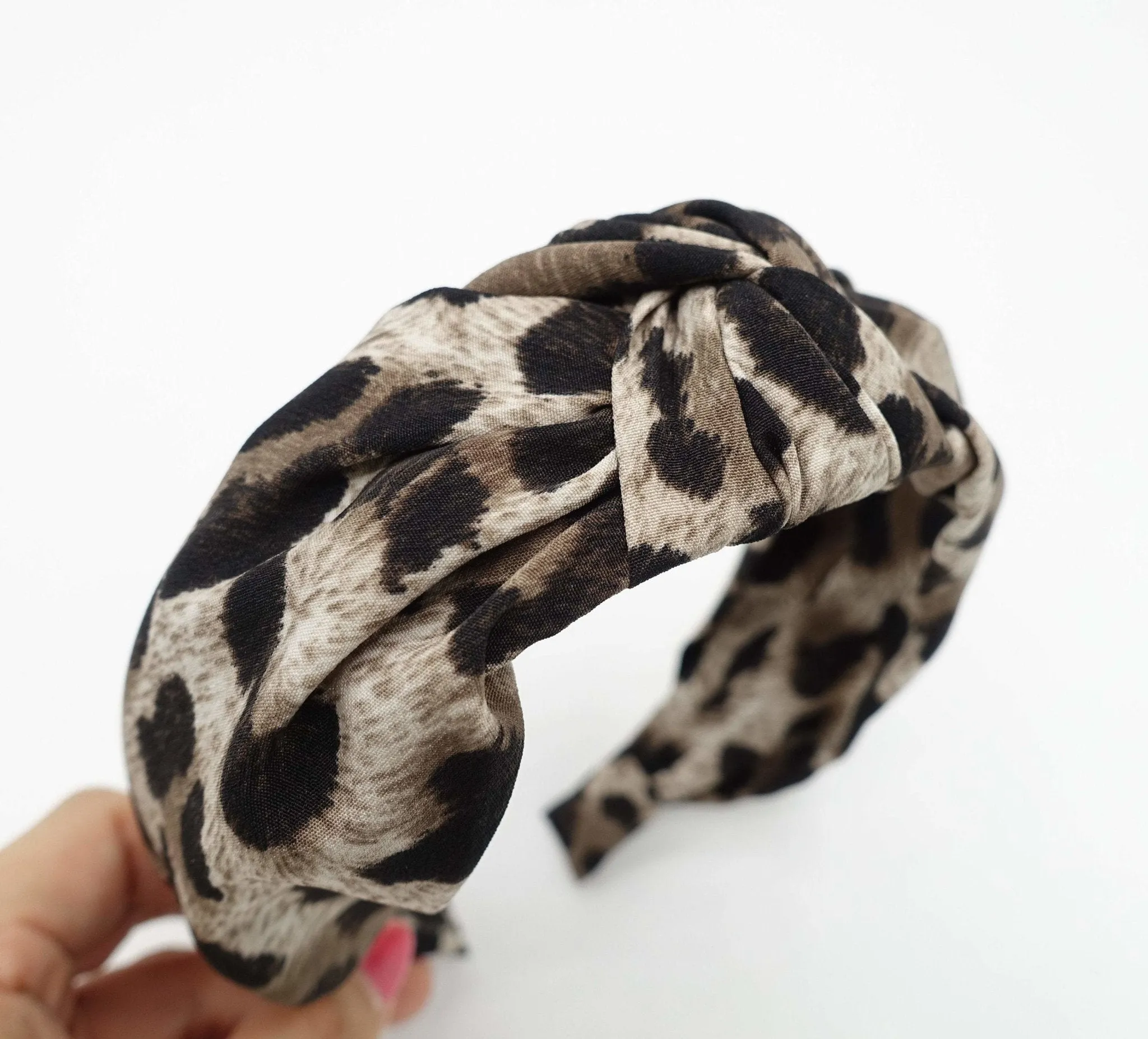 leopard print knotted headband