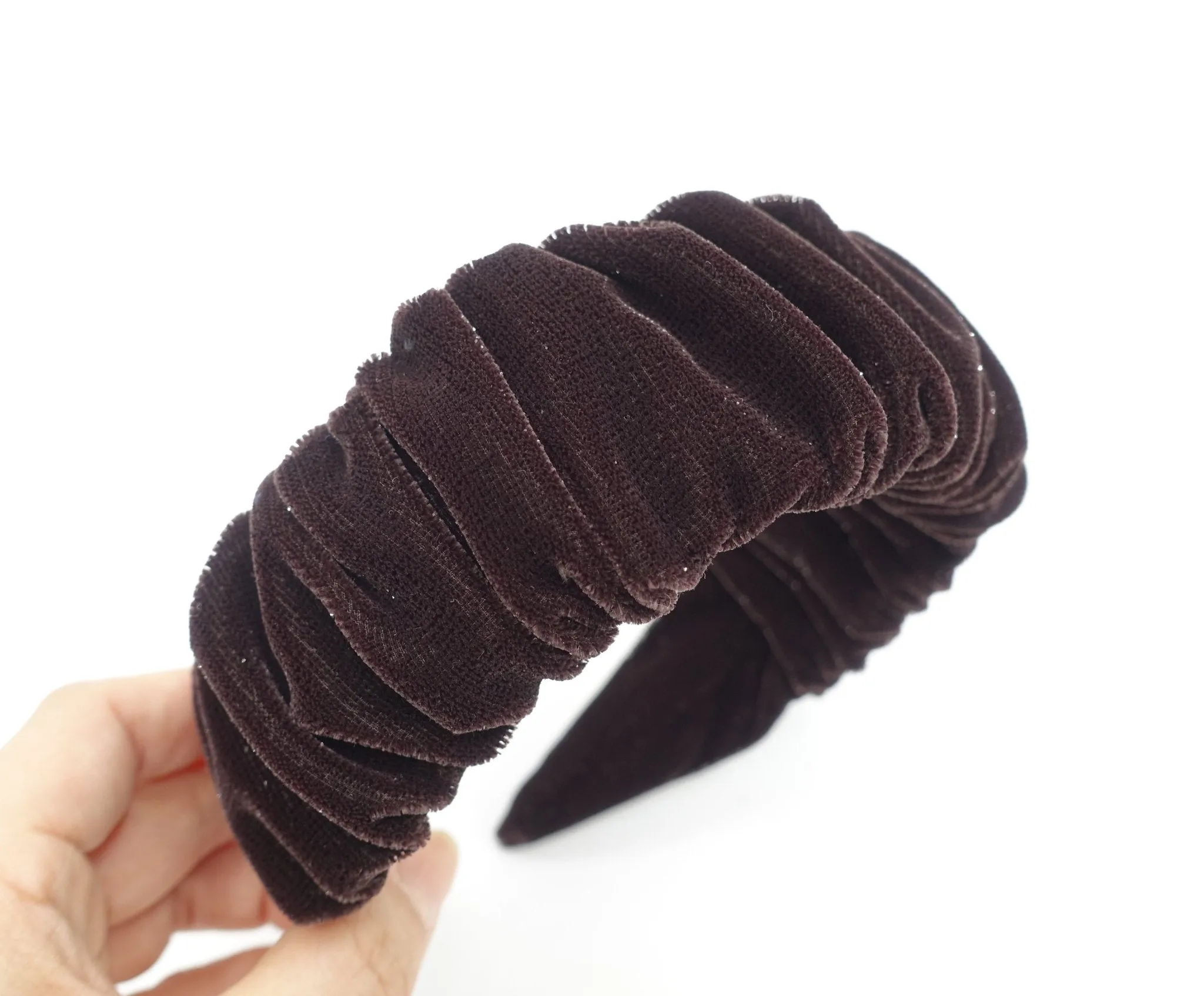 Limited time offer -- glittering velvet pleated headband