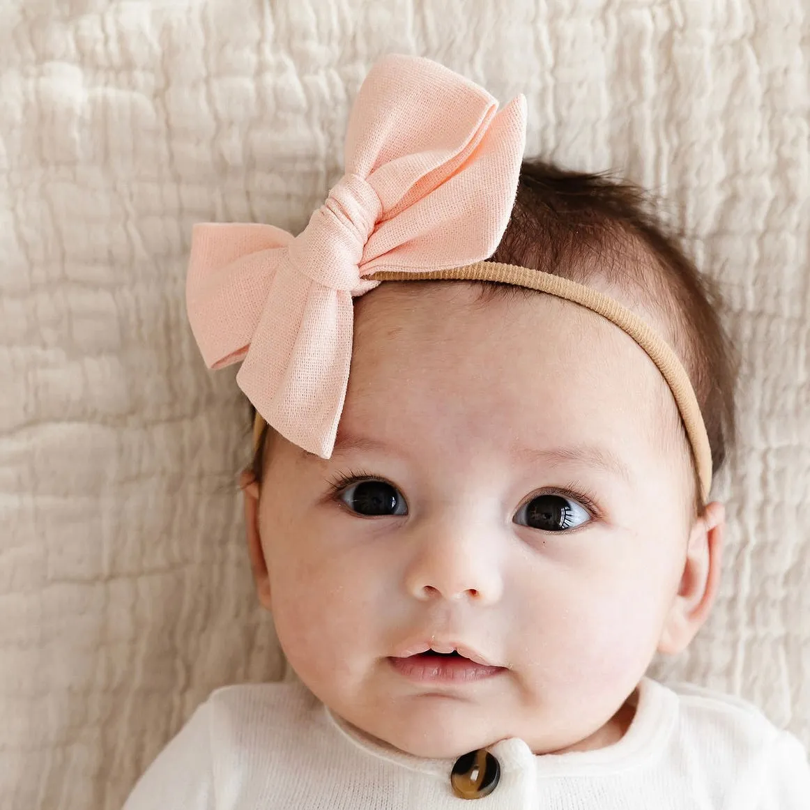 Linen Bow 3 Pack: Lavender Headbands