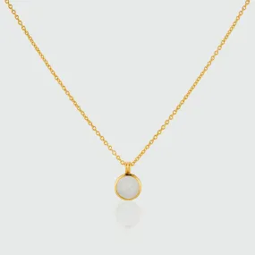 Lulea Moonstone & Gold Vermeil Pendant Necklace