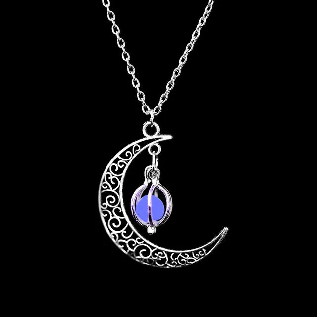 Luminous Moon Pendant Charming Necklace