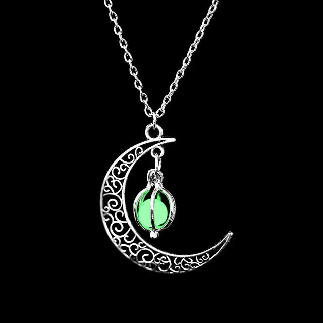 Luminous Moon Pendant Charming Necklace