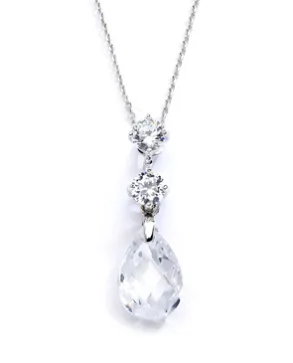 Malia crystal drop pendant necklace