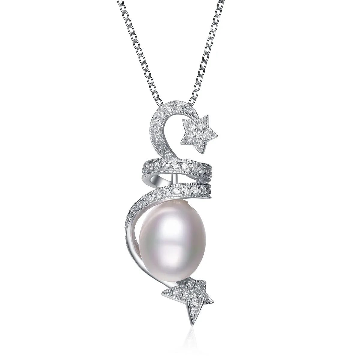 Margot Star Swirl Pearl Necklace