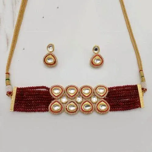 Meena Ad Triangular Choker And Earring Set