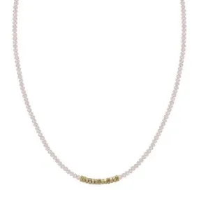 Meghan Browne Bond Necklace - Pink Quartz