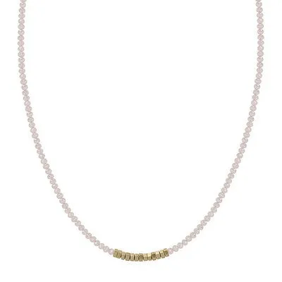 Meghan Browne Bond Necklace - Pink Quartz